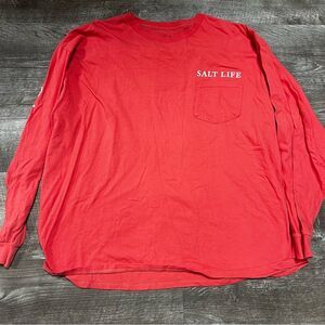 Salt Life Pocket Tee Long Sleeve Shirt Size XL